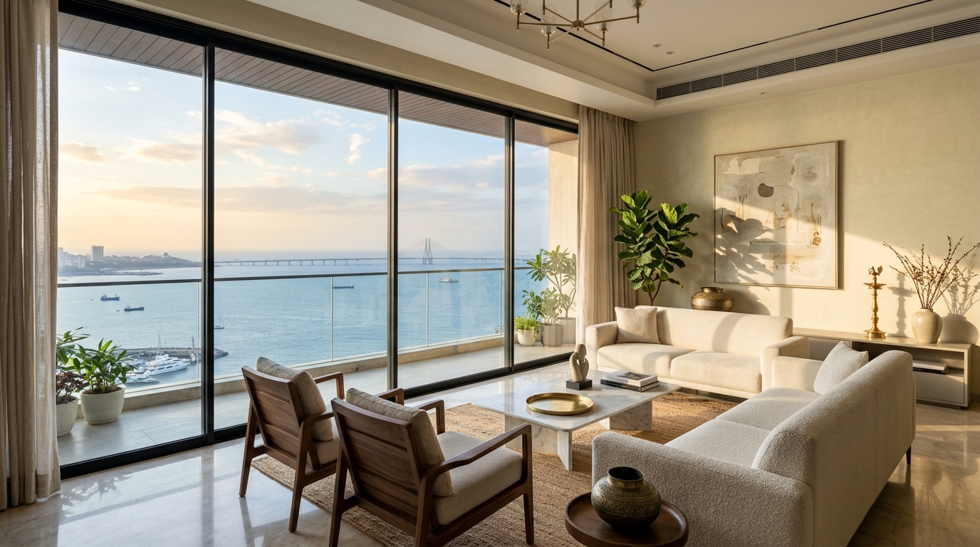 Luxury Mumbai apartment with sea view